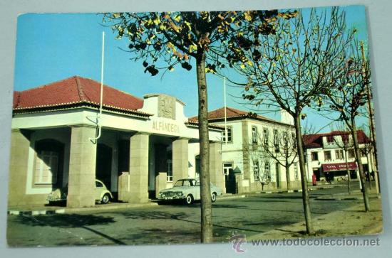 Postales: Postal Alfandega da Linha f&eacute;rrea Portugal a&ntilde;os 60