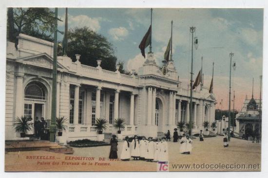 Cartoline: Bruxelles.- Exposition de 1910 - Palais des Travaux de la Femme.