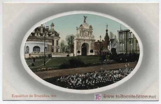 Postales: Exposition de Bruxelles 1910.- Entr&eacute;e de Bruxelles kermesse. &iexcl;IMPECABLE!