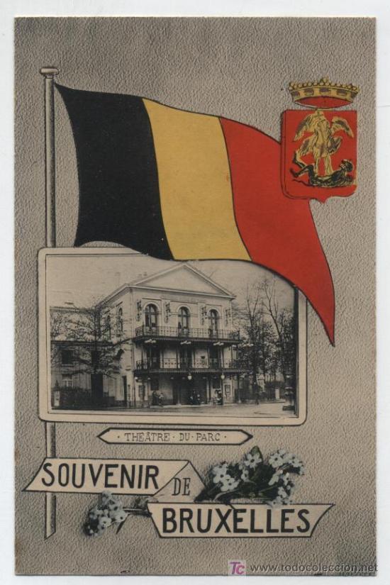 Postales: Souvenir de Bruxelles.- Theatre du Parc. (Exposition de 1910)