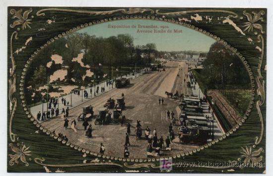 Postales: Exposition de Bruxelles 1910.- Avenue Emile de Mot.