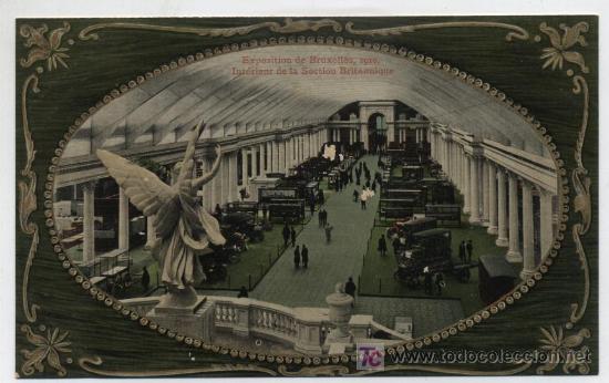 Postales: Exposition de Bruxelles 1910.- Interieur de la Section Britannique.