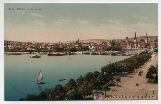 Postales: Zurich.- Utoquai. - Foto 1