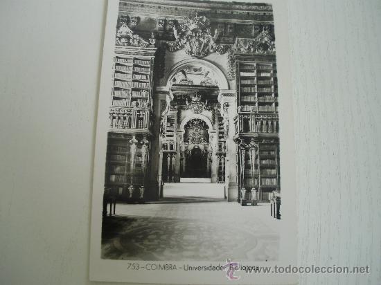Postcards: COIMBRA - PORTUGAL - UNIVERSIDAD - BIBLIOTECA