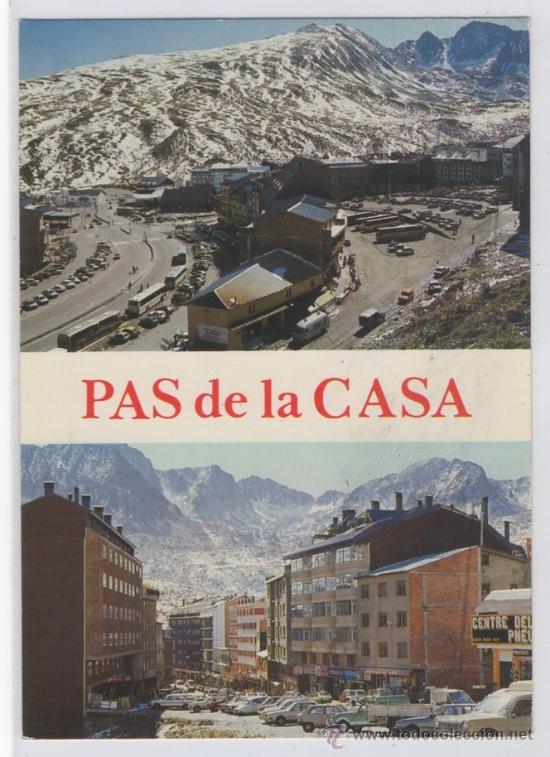 Postales: TARJETA POSTAL VALLS D&rsquo;ANDORRA PAS DE LA CASA ESQUI ANDORRA