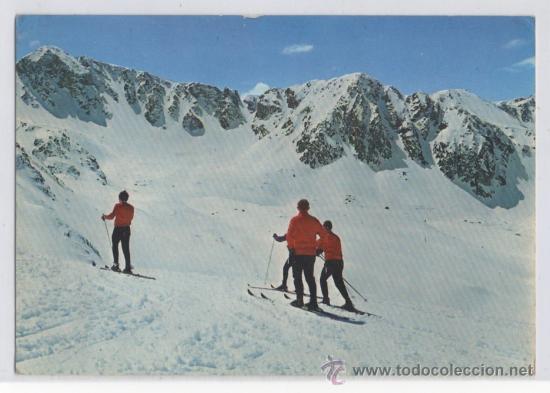 Postales: TARJETA POSTAL VALLS D&rsquo;ANDORRA PAS DE LA CASA PISTAS DE ESQUI ANDORRA