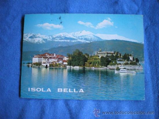 Cartes Postales: POSTAL ISOLA BELLA LAGO MAYOR CIRCULADA