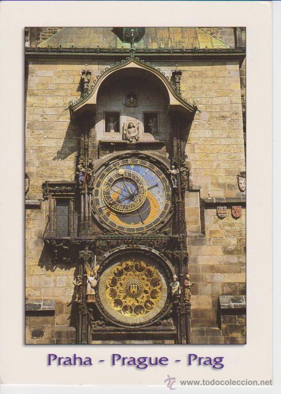 Postales: PRAGA (REP. CHECA) .  RELOJ ASTRONOMICO - Foto 1