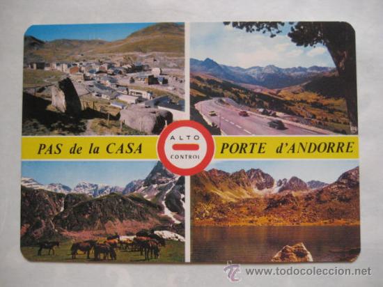Postales: SIN CIRCULAR EN BLANCO. PAS DE LA CASA. ANDORRA.  ENVIO GRATIS&iexcl;&iexcl;&iexcl; - Foto 1
