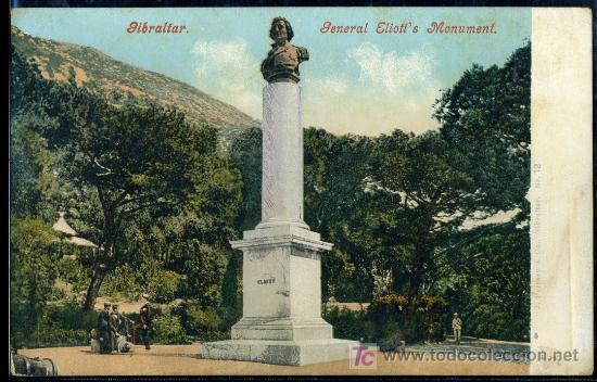 Postcards: TARJETA POSTA GIBRALTAR. GENERAL ELIOTT&acute;S MONUMENT