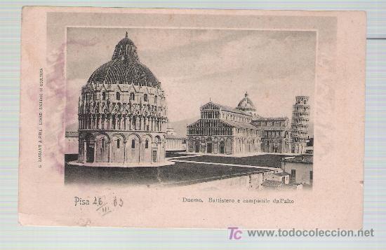 Postkarten: Pisa.- Duomo. Franqueado y fechado en Pisa en 1903.