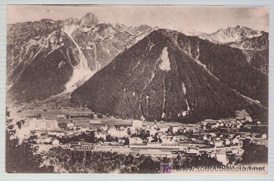Postkarten: Chamonix el le Br&eacute;vent.