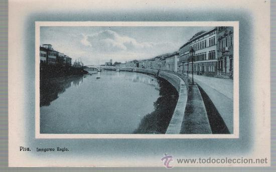 Postales: Pisa.- Lungarno Regio. - Foto 1