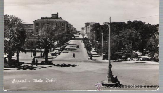 Postales: Sasari.- Viale Italia. - Foto 1