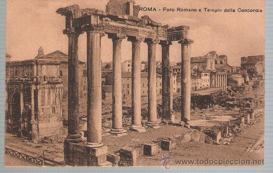 Postales: Roma.- Foro Romano e Templo della concordia. &iexcl;IMPECABLE! - Foto 1