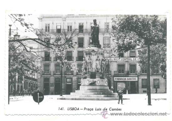 Postales: Lisboa .. Praca Luis de Camoes - Foto 1