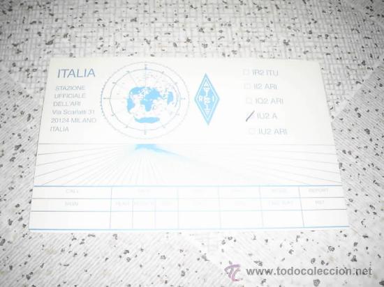 Postales: tarjeta postal radioaficionado 1988 ITALIA  a&ntilde;adela a tu coleccion