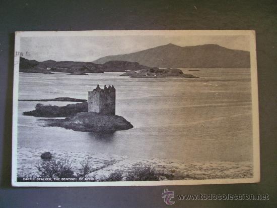 Postales: postal de escocia - castle stalker, the sentinel of appin (circulada 1960/70 aprox)