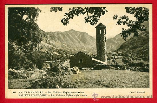Postkarten: andorra, valls d&acute;andorra, sta. coloma, esglesia romanica,    P42508