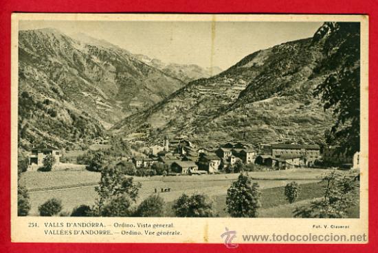 Postkarten: andorra, valls d&acute;andorra, ordino, vista general,    P42514