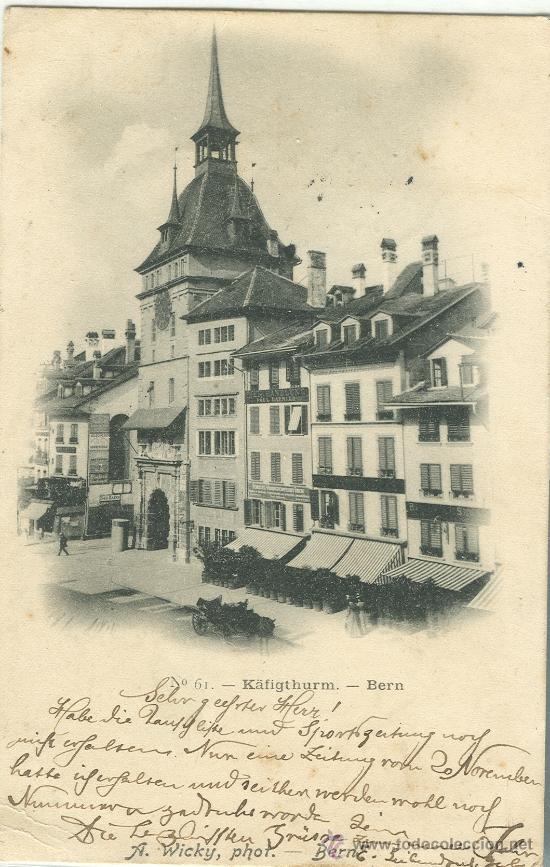 Postales: BERNA. CIRCULADA EN 1899. - Foto 1