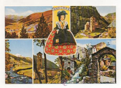 Cartes Postales: VALLS D'ANDORRA. LES LACETS DE LA ROUTE DE FRA MIQUEL &Agrave; ENVALIRA.