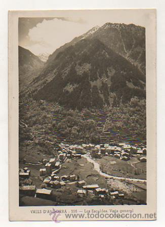 Postais: ANDORRA. VALLS D'ANDORRA. LES ESCALDES, VISTA GENERAL. (V. CLAVEROL)