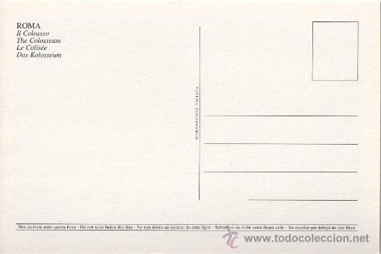 Postales: ROMA. IL COLOSSEO. - Foto 2