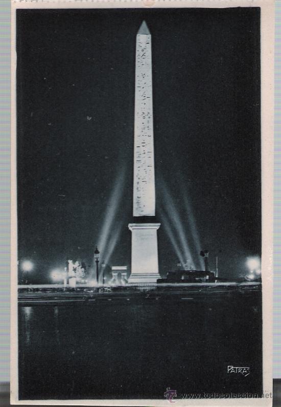 Postales: Paris la nuit.- L&acute;Obelisque. - Foto 1