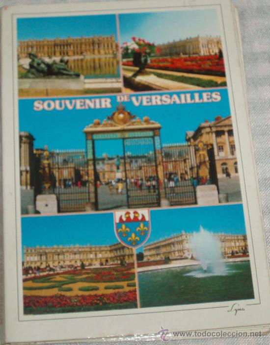 Cartoline: versalles 14 postales en un desplegable