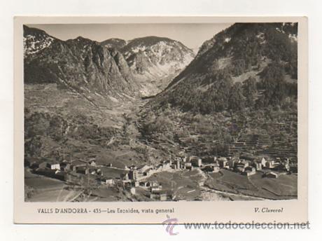 Postais: ANDORRA. VALLS D'ANDORRA. LES ESCALDES. VISTA GENERAL. (V. CLAVEROL. N&ordm; 435)