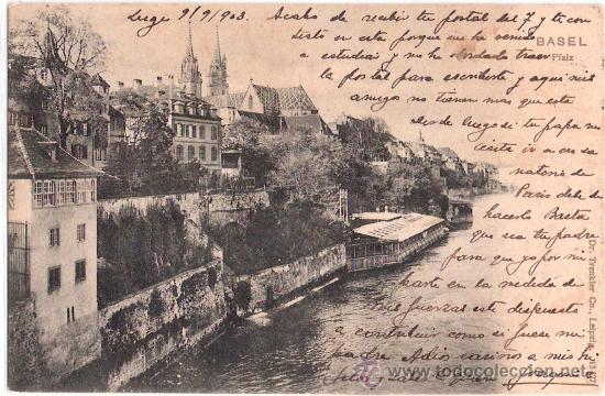 Postkarten: TARJETA POSTAL. SUIZA. BASEL. PFALZ. N&ordm; 13427. DR. TRENKEL CO.