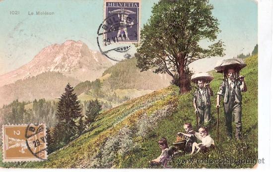 Postkarten: TARJETA POSTAL. SUIZA. LE MOLESON. N&ordm; 1021. LIBR. CH. MOREL.