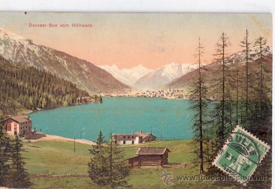 Postkarten: TARJETA POSTAL. SUIZA. DAVOSER-SEE VOM HONWALD. N&ordm; 525. WILHELM FREY, WFB.
