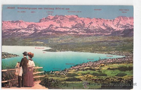 Postkarten: TARJETA POSTAL. SUIZA. GIARNISCHGRUPPE VOM UETLIBERG (874 M) UAS. N&ordm; L 30247. EDT. PHOTOGLOB.
