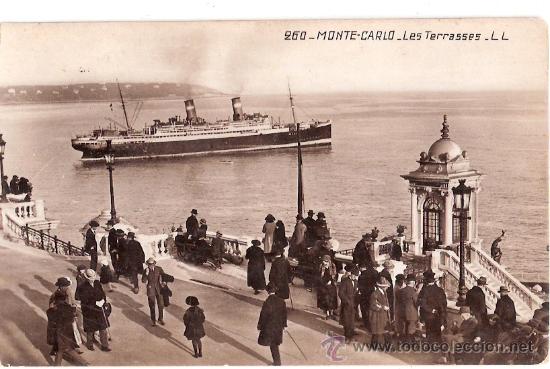 Postkarten: TARJETA POSTAL. MONTE CARLO. LES TERRASSES. N&ordm; 260. LL.