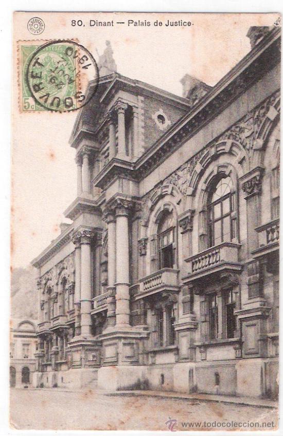 Postkarten: TARJETA POSTAL. BELGICA. DINANT. PALAIS DE JUSTICE. G. HERMANS.