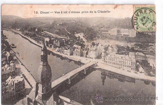 Postkarten: TARJETA POSTAL. BELGICA. DINANT. VUE A VOL D OISEAU, PRISE DE LA CITADELLE