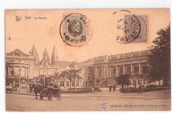 Postkarten: TARJETA POSTAL. BELGICA. SPA. LE KURSAAL. N&ordm; 45. EDIT. F. MISSON, PHOTO. SPA.