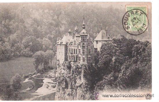 Postkarten: TARJETA POSTAL. BELGICA. WALZIN. VUE DU CHATEAU. N&ordm; 149. G. HERMANS.
