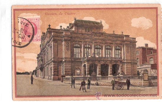 Postkarten: TARJETA POSTAL. BELGICA. VERVIERS. LE THEATRE. N&ordm; 12258A. EDITION GUGGENHEIN & CO.
