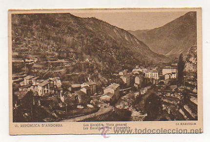 Postais: ANDORRA. REP&Uacute;BLICA D'ANDORRA. LES ESCALDES. VISTA GENERAL. (LA MARAVILLA. GUILERA).