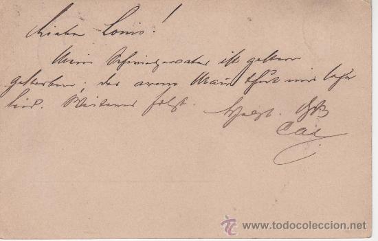 Postales: STUTTGART - SANTANDER 1892 - Foto 2