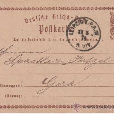 Postales: ALEMANIA - LEIPZIG - GERA - 1874. Lote 24683843