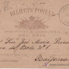 Postales: PORTUGAL - VALENÇA - BAYONA - 1887. Lote 24684169