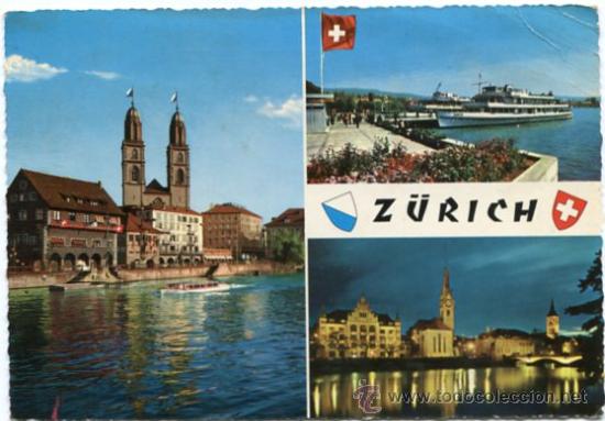 Postales: ZURICH ESCRITA CIRCULADA CON SELLOS - Foto 1