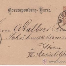 Postales: AUSTRIA - VIENA - 1885. Lote 24693054