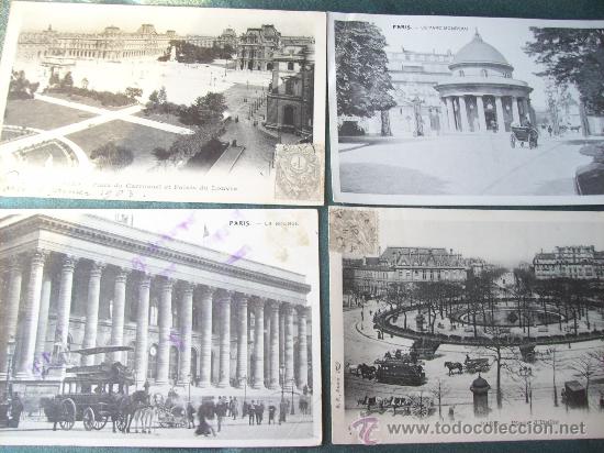 Postales: 4 postales de Paris 1903 - Foto 1