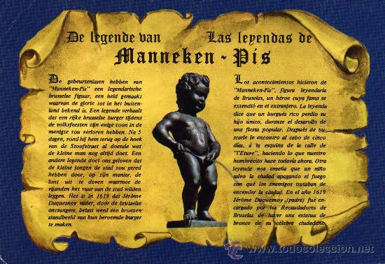 Postales: BRUSELAS MANNEKEN-PIS SIN CIRCULAR - Foto 1