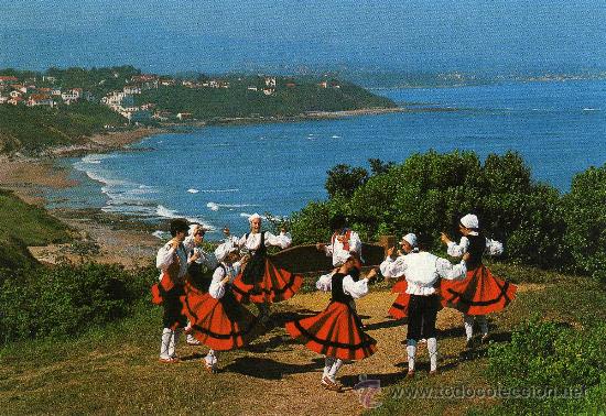 Bidart Danza Pais Vasco Frances Escrita Sin Cir Kaufen Alte Postkarten Von Europa In Todocoleccion